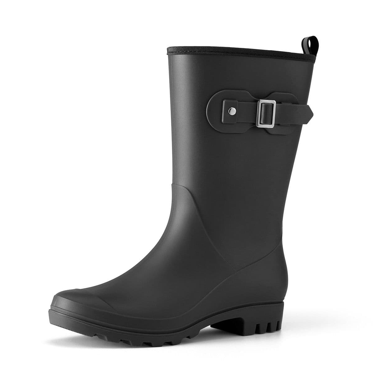 Lainuyoah Wide Width Rain Boots for Women Waterproof Mid Calf