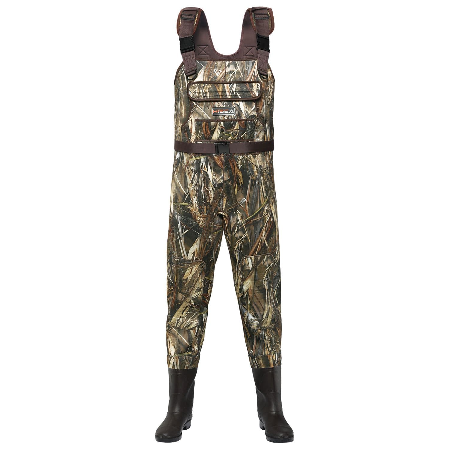 HISEA Neoprene Chest Waders for Men with Boots Duck Hunting Waders with  Hanger