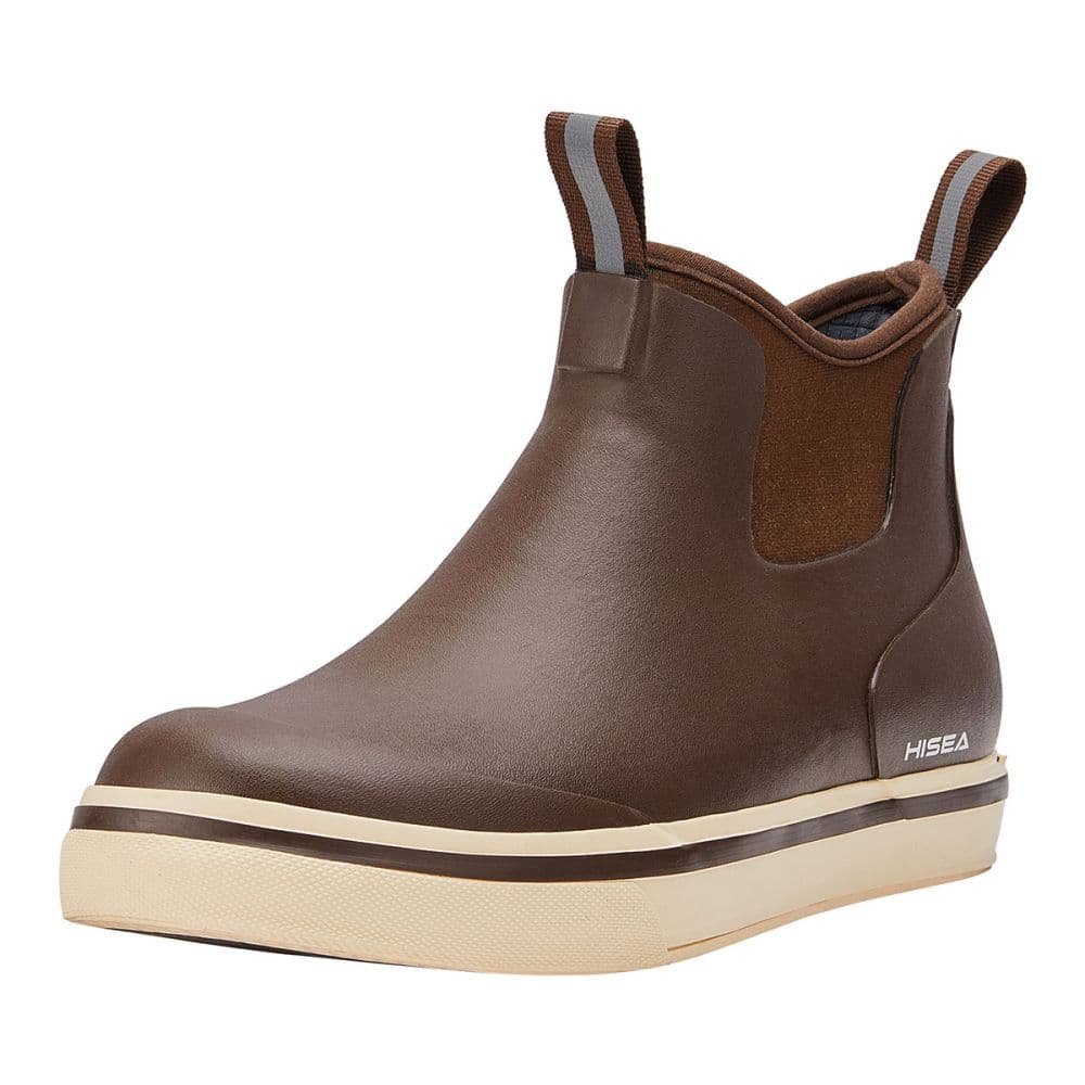 Men's Waterproof Deck Boots Ankle Rain Footwear Neoprene Rubber Shoes