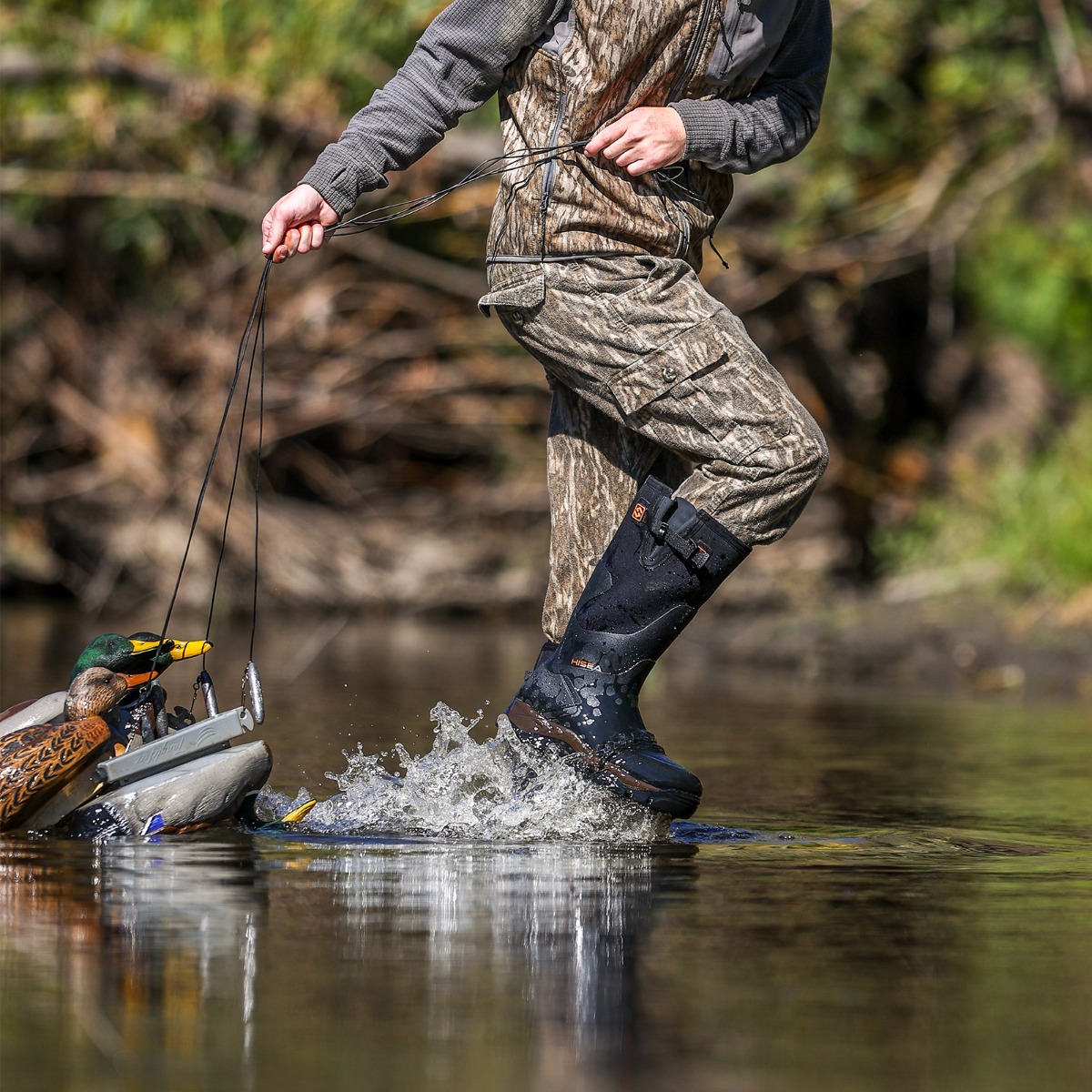 Wide calf rubber hunting on sale boots