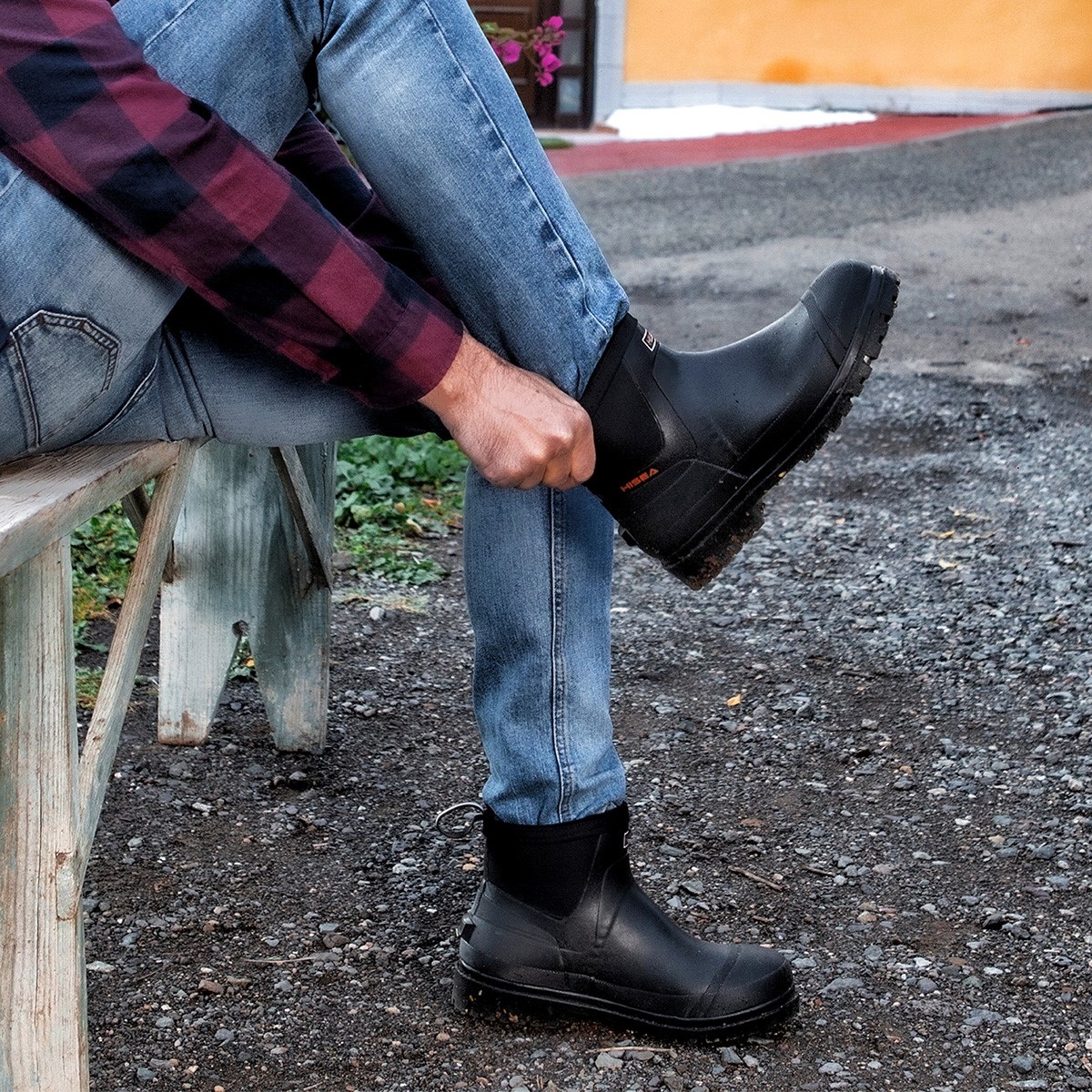 Mens chelsea clearance rubber boots