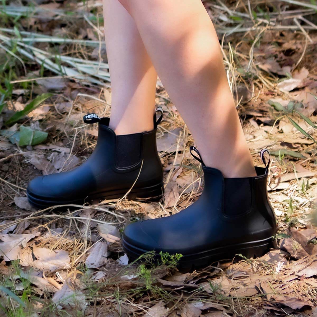 Matte ankle hot sale rain boots