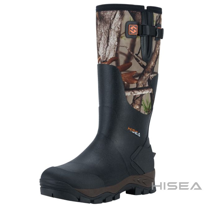 HISEA Rubber Hunting Boots, Tall Warm Neoprene