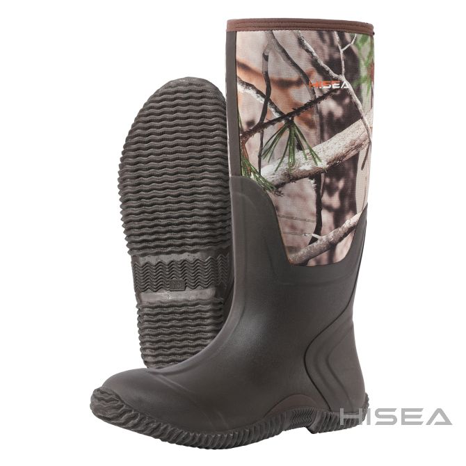 HISEA Men's Rain Boots, Waterproof PVC Boots with