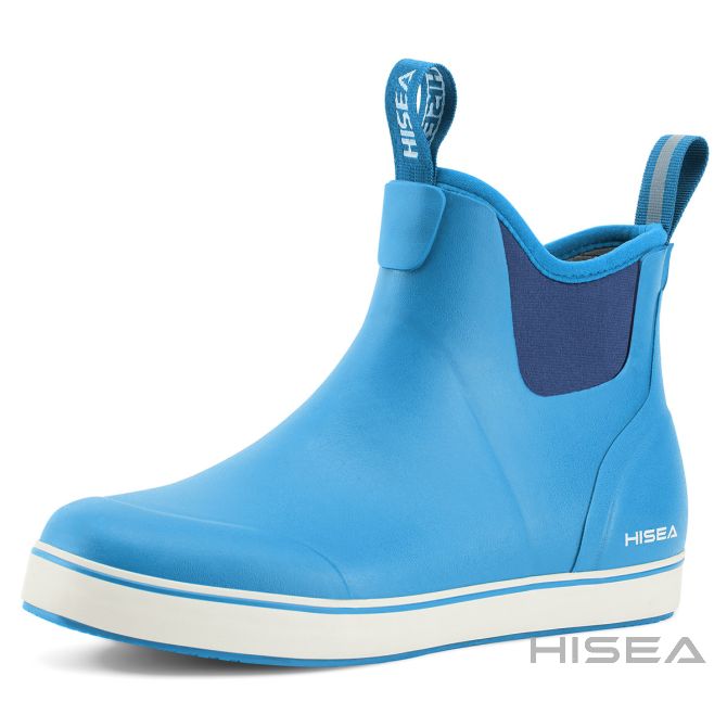 Women's Ankle Deck Boots Blue 5 Hisea