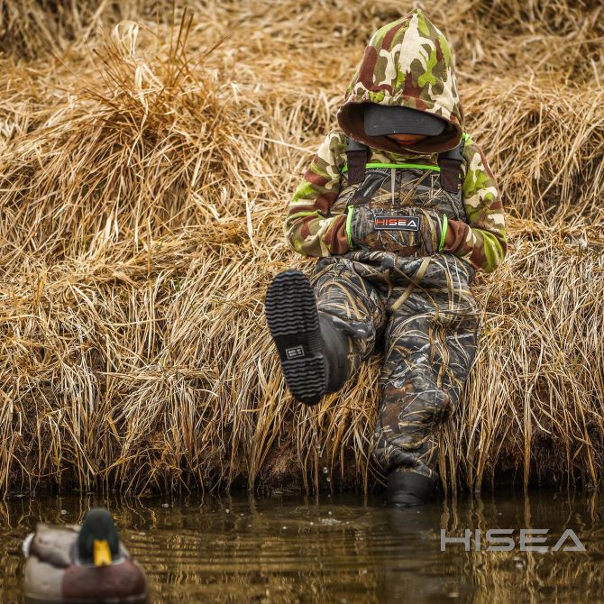 HISEA Kids Chest Waders with Insulated Boots Fishing Hunting Wader Boot  Rainwear
