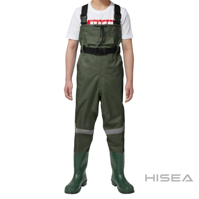 HISEA Neoprene Fishing Chest Waders for Toddler, Kid's and Children Youth  Duck Hunting Waders for Kids, Boys and Girls with Waterproof Insulated  Cleated Boots 