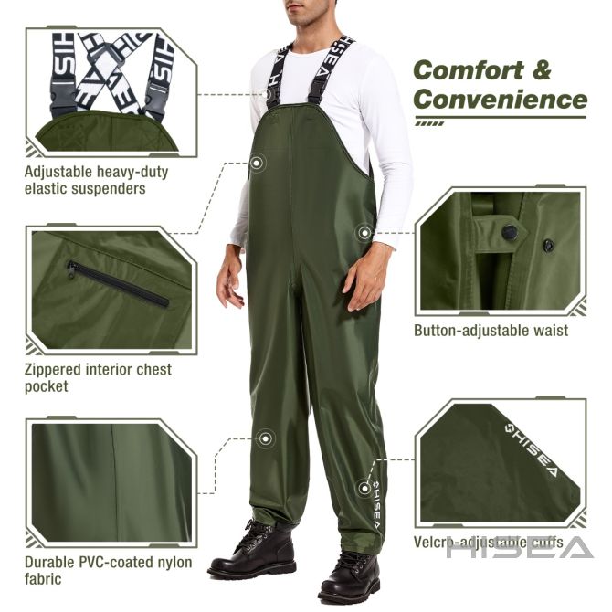Hisea Chest Waders For Men With Boots Waterproof Neoprene Chest Waders For  Hunting Fishing Waders For Women With Hanger - Men's Rain Shoes - AliExpress